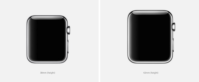 Размеры Apple Watch