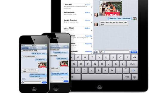 Как переслать несколько картинок по iMessage