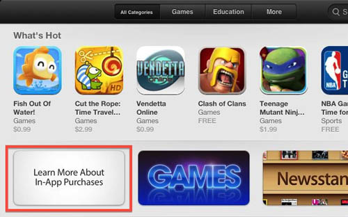 В App Store появился раздел, посвященный встроенным покупкам