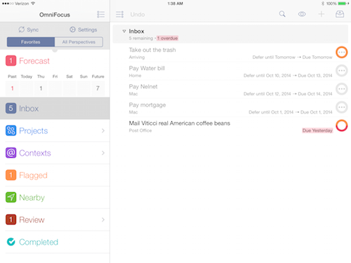 OmniFocus 2 для iPad — потужний менеджер задач