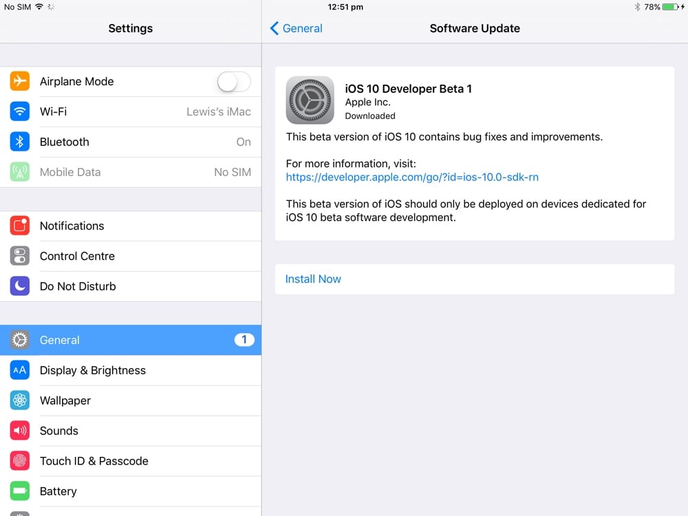 оновлення iOS на iPad