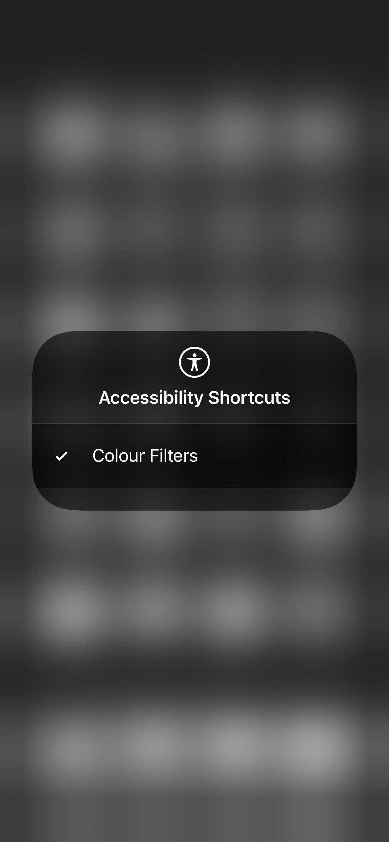 iPhone Accessibility Shortcut